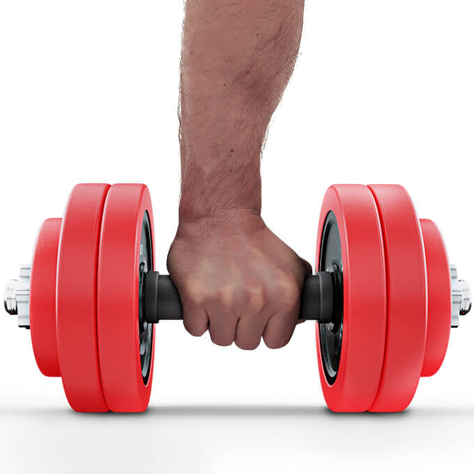 Prise en main optimale avec les haltères 2×10kg Titan