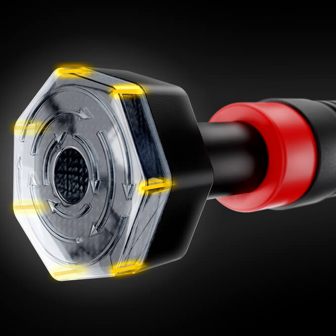 Adhérence renforcée grâce au caoutchouc