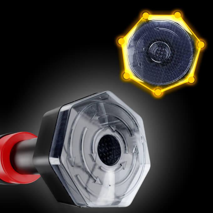 Fixation heptagonale ultra-stable - Aucun perçage requis